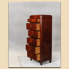 Laden Sie das Bild in den Galerie-Viewer, Nr. 4828 Chiffoniere, Biedermeier, Mahagoni furniert, norddeutsch um 1840