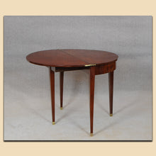 Laden Sie das Bild in den Galerie-Viewer, Nr. 4901 Demilune Tisch, Biedermeier, Mahagoni massiv, Norddeutsch um 1820