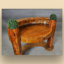 Laden Sie das Bild in den Galerie-Viewer, 4913 Damenschreibtisch, Biedermeier 2. Zeit um 1890 - 1900, Kirschbaum und Esche furniert