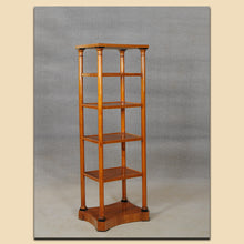 Laden Sie das Bild in den Galerie-Viewer, Nr. 4924 Biedermeier Etagere, Kirschbaum massiv, Österreich/Ungarn ca. 1815