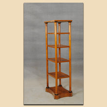 Laden Sie das Bild in den Galerie-Viewer, Nr. 4924 Biedermeier Etagere, Kirschbaum massiv, Österreich/Ungarn ca. 1815